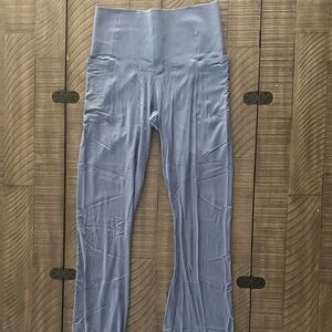 Aerie Blue Real Me Xtra Bootcut Leggings w/ pockets